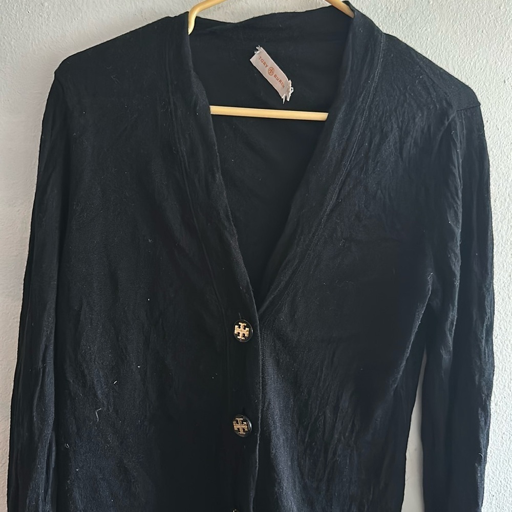 Tory Burch black cardigan size large